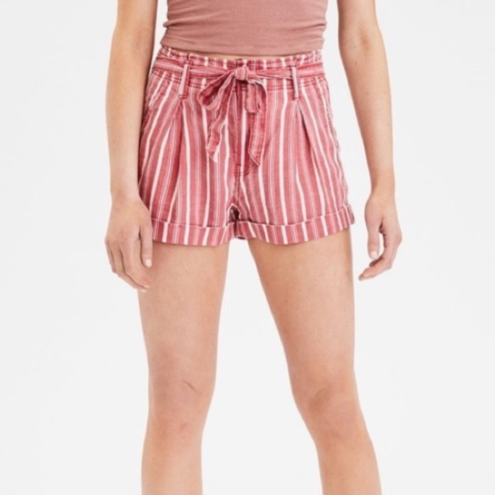 American Eagle Outfitters High Waist Red‎ Shorts